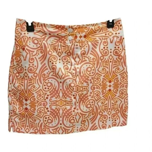 adidas Dresses & Skirts - Adidas Women's White & Orange Floral Print Poly/Spandex Clima Cool Skort Athleti